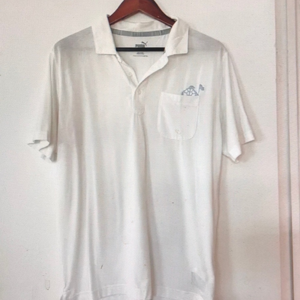 Puma Men’s Polo Shirt White size Small